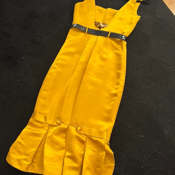 LAMB silk wiggle dress - Picture 16 of 17